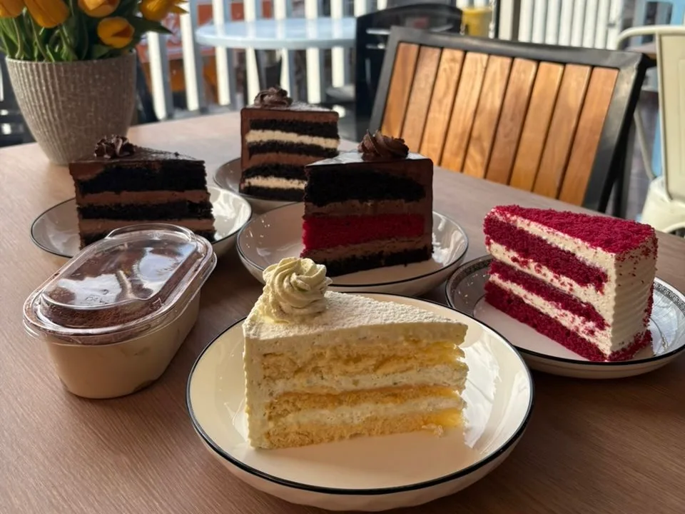 Artisan cakes at Kopi & D'zert