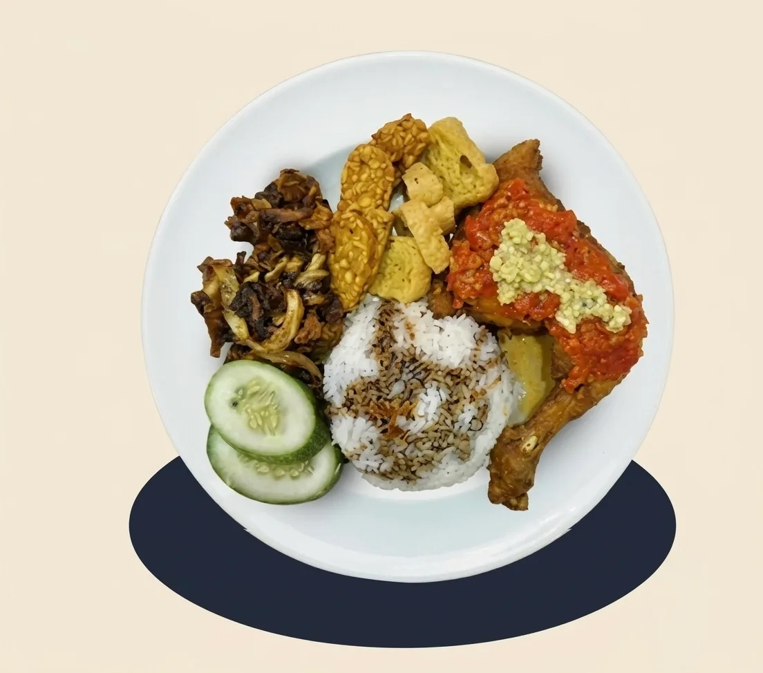 Nasi Ayam Gepuk at Kopi & D'zert