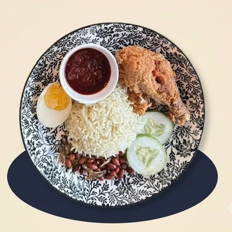 Nasi Lemak Ayam Goreng at Kopi & D'zert