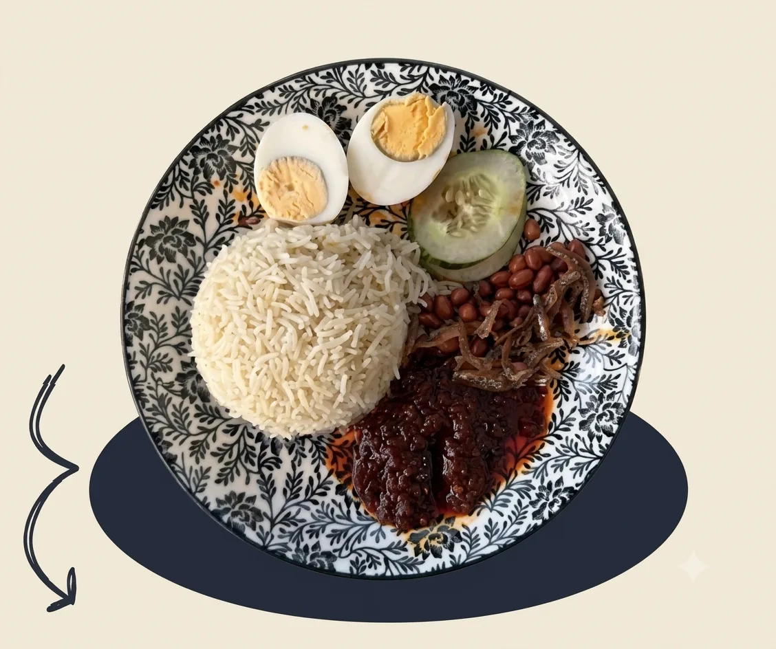 Nasi Lemak Klasik at Kopi & D'zert