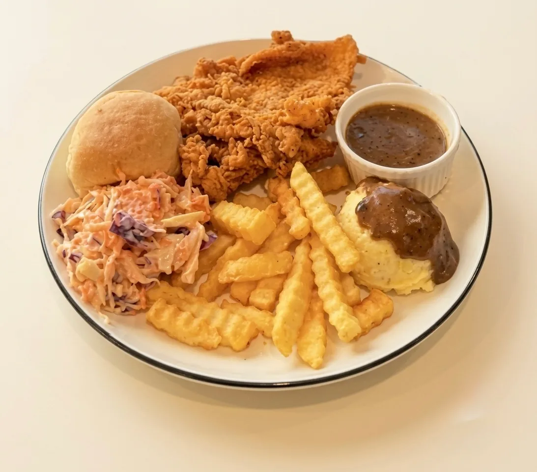 Fried Chicken Chop at Kopi & D'zert