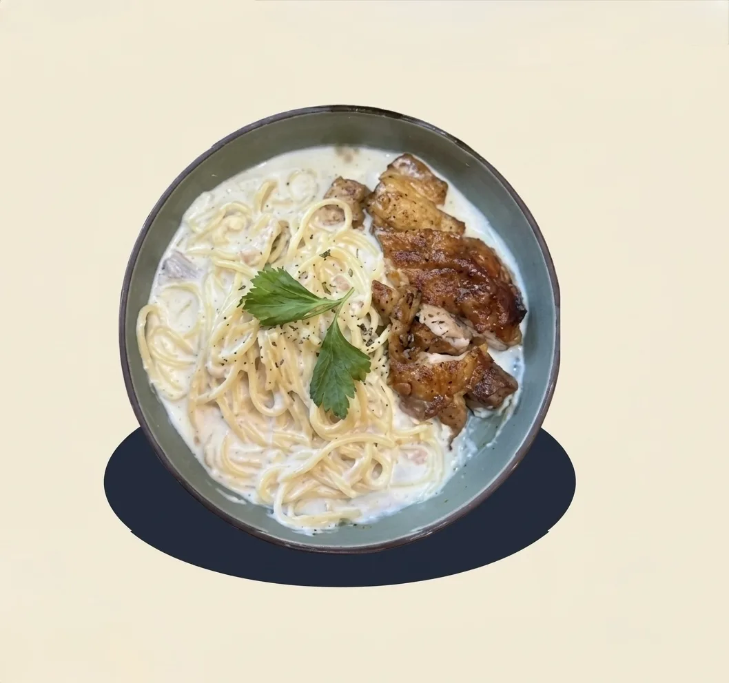 Spaghetti Carbonara at Kopi & D'zert